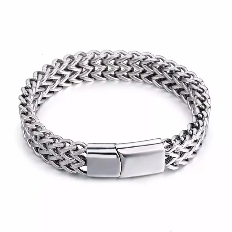 GENERICO - Brazalete Pulsera de Titanio para Hombre Modelo 1602