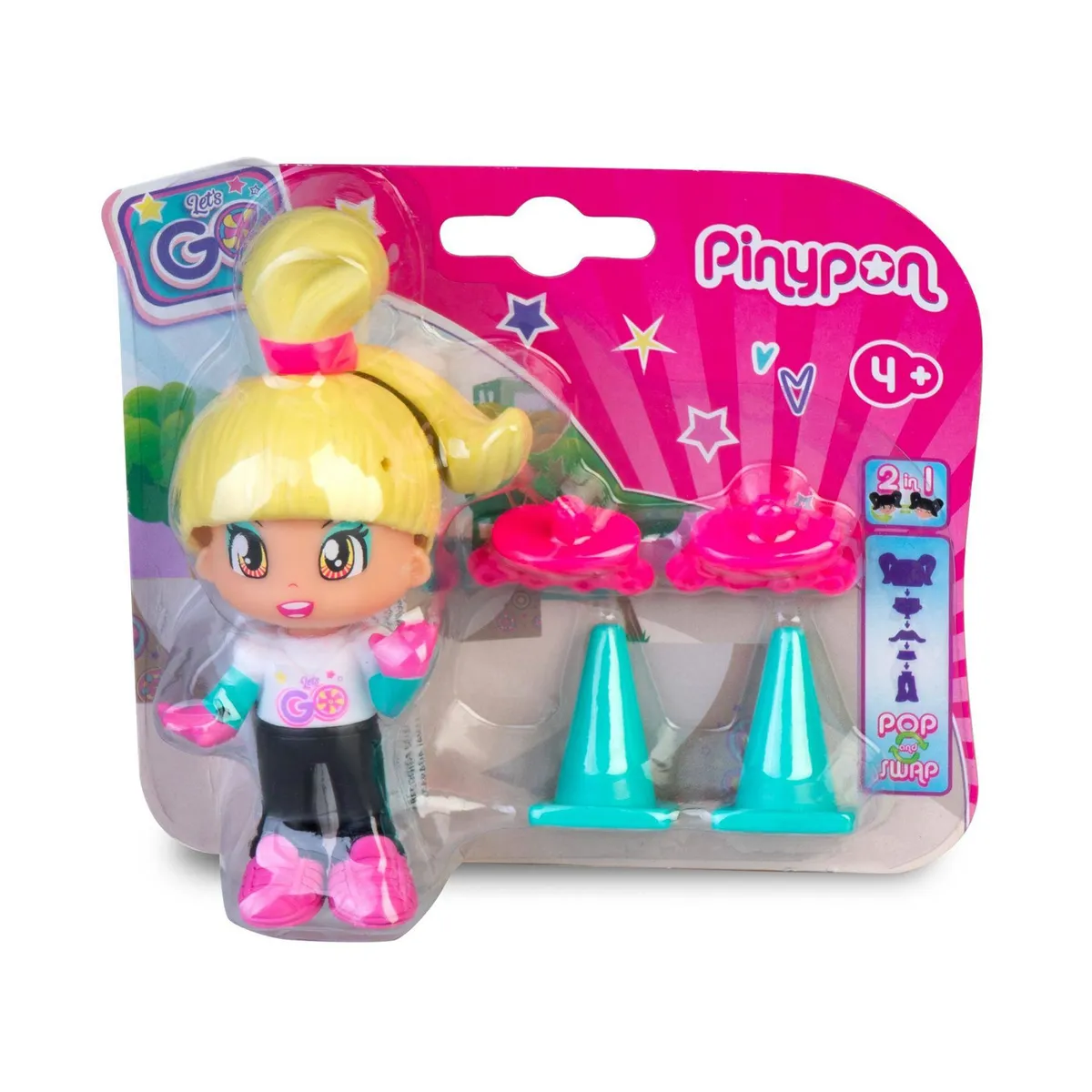 PINYPON - Juguete Muñeca Pinypon con Patines Lets Go