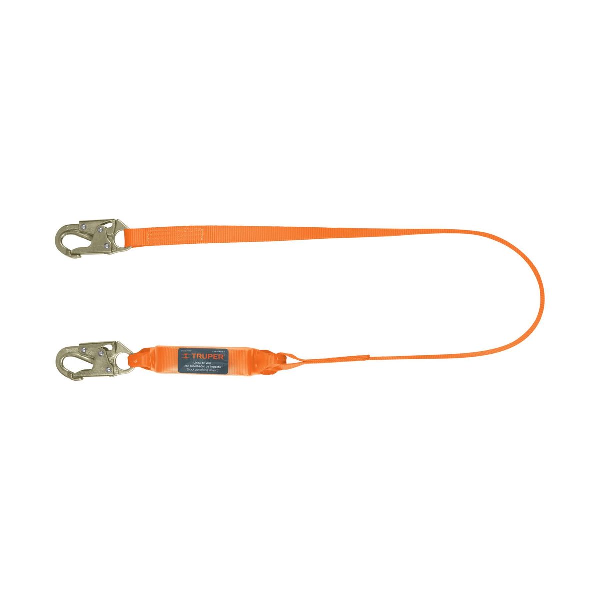 TRUPER - Línea de vida 1.8 m cinta políéster con amortiguador ansi Truper
