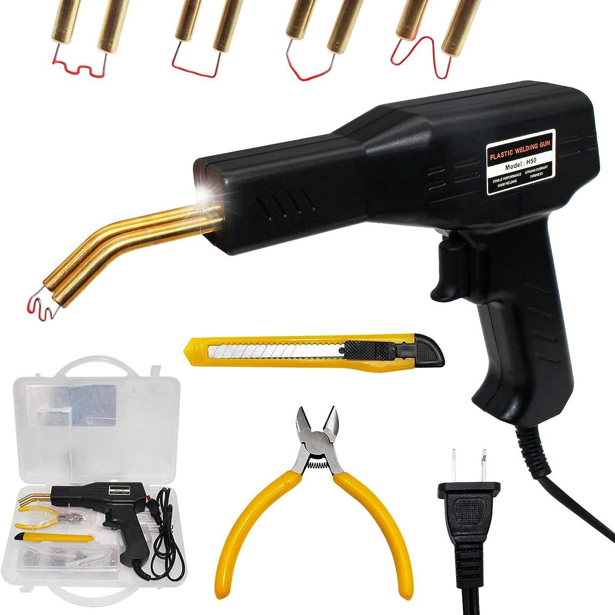 GENERICO - Pistola de Reparacion Soldadura para todo Tipo de Plásticos 50Watts