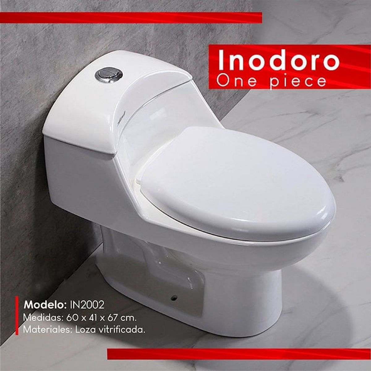 GENERICO - INODORO ONE PIECE BLANCO