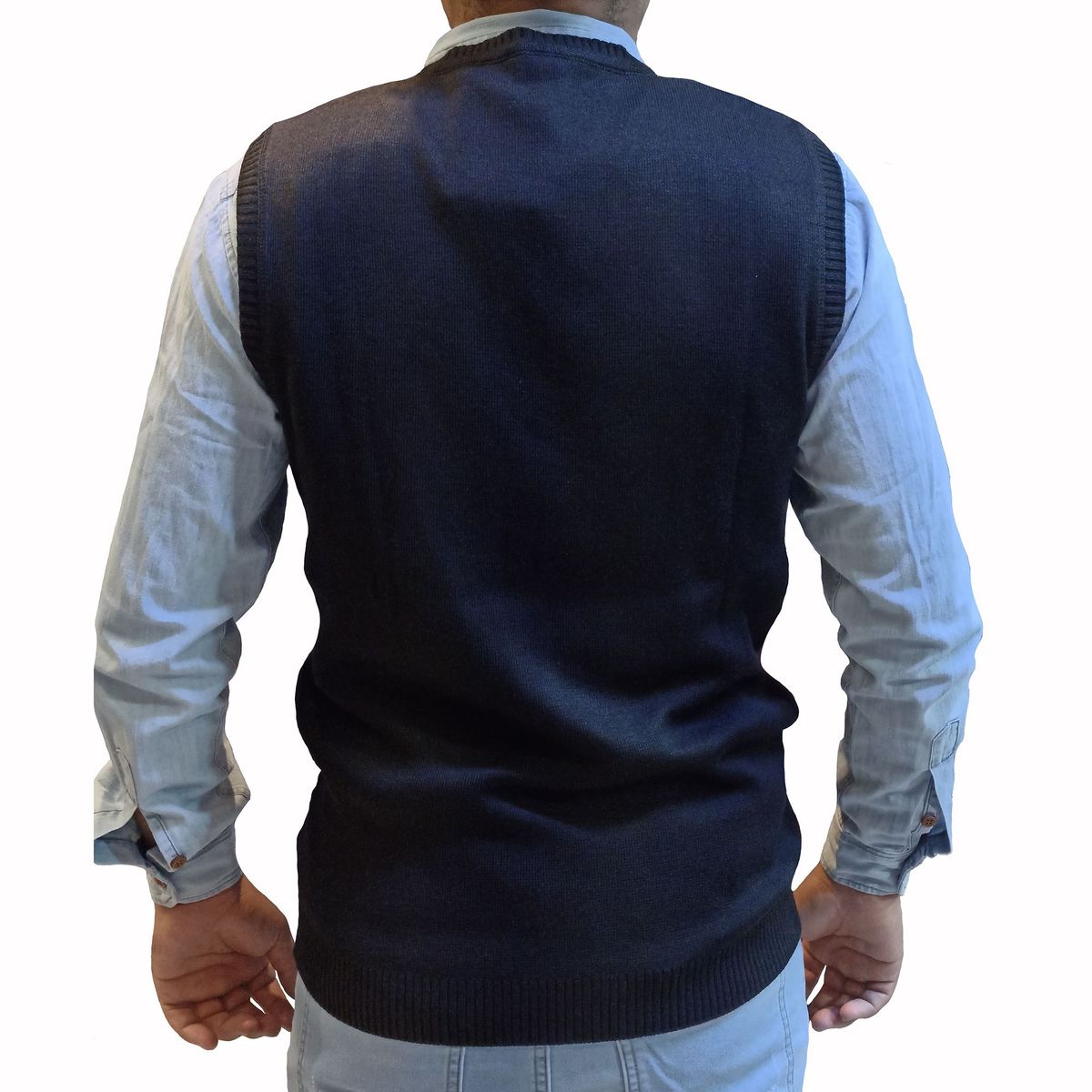 GENERICO - Pullover Rombos Para Hombre - Marrón