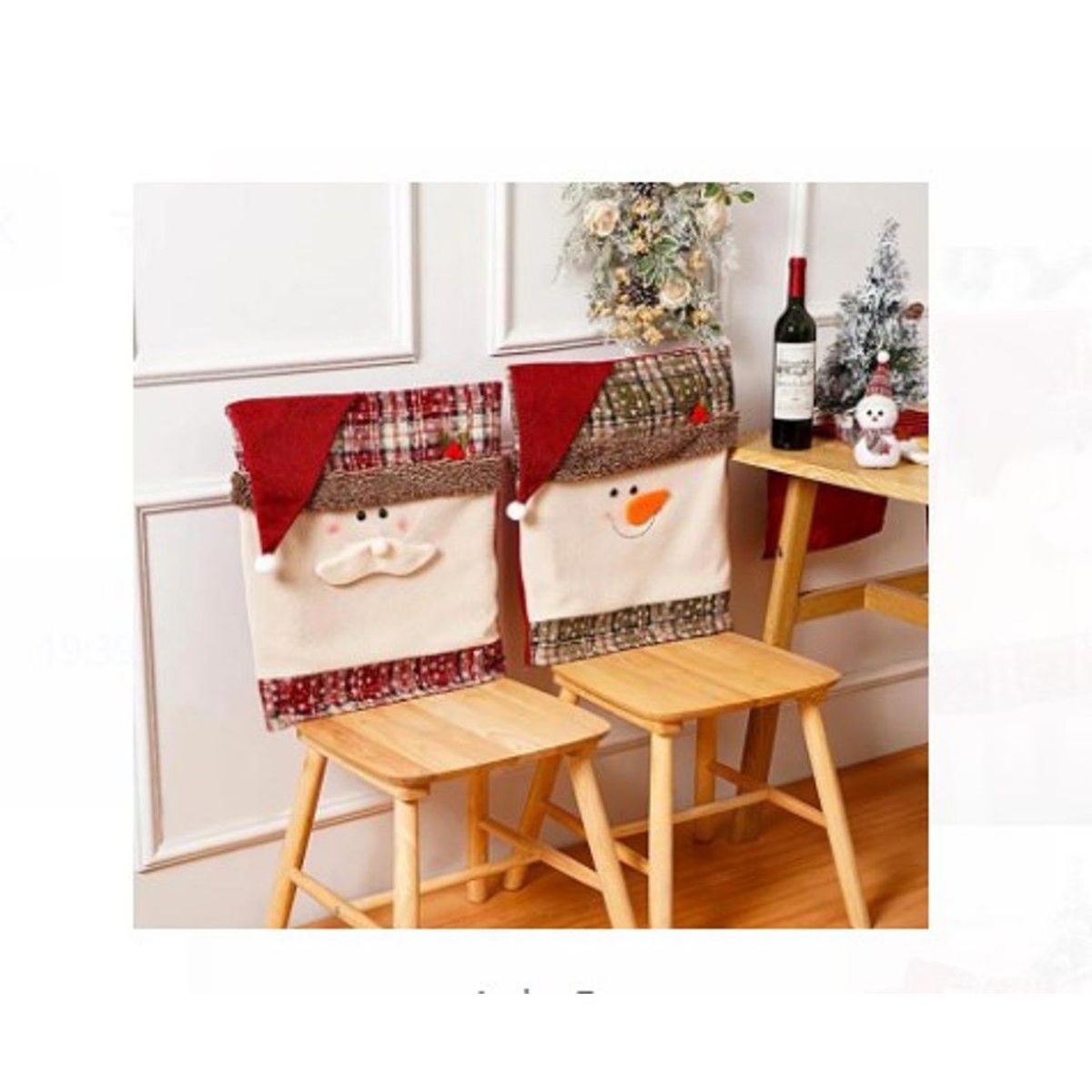 GENERICO - Fundas Navideñas para Sillas de Calidad 6 piezas