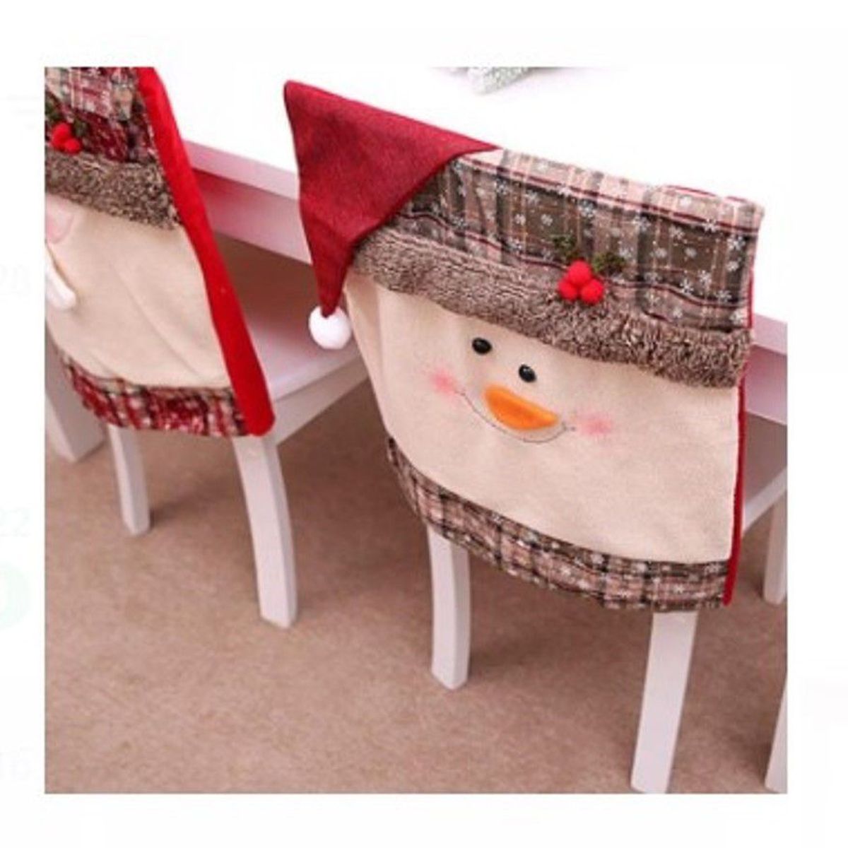 GENERICO - Fundas Navideñas para Sillas de Calidad 6 piezas