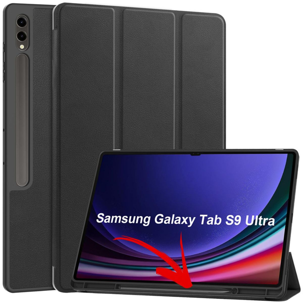GENERICO - Funda case para Samsung Galaxy Tab S9 Ultra 2023  - Porta S PEN