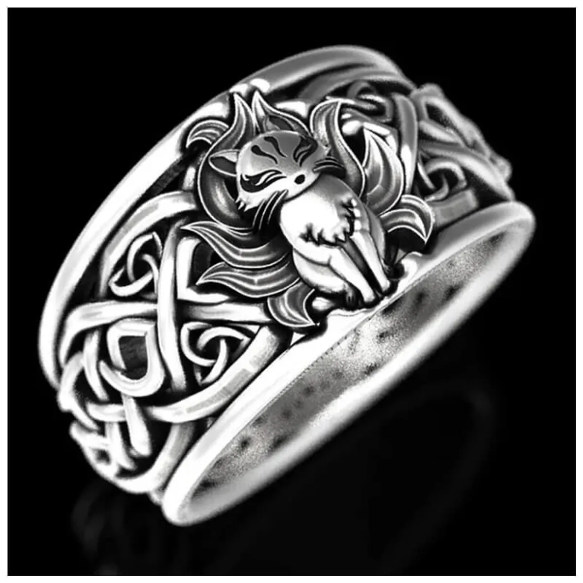 AFRODITA - Anillo Para Hombre Modelo Zorro 9 Colas