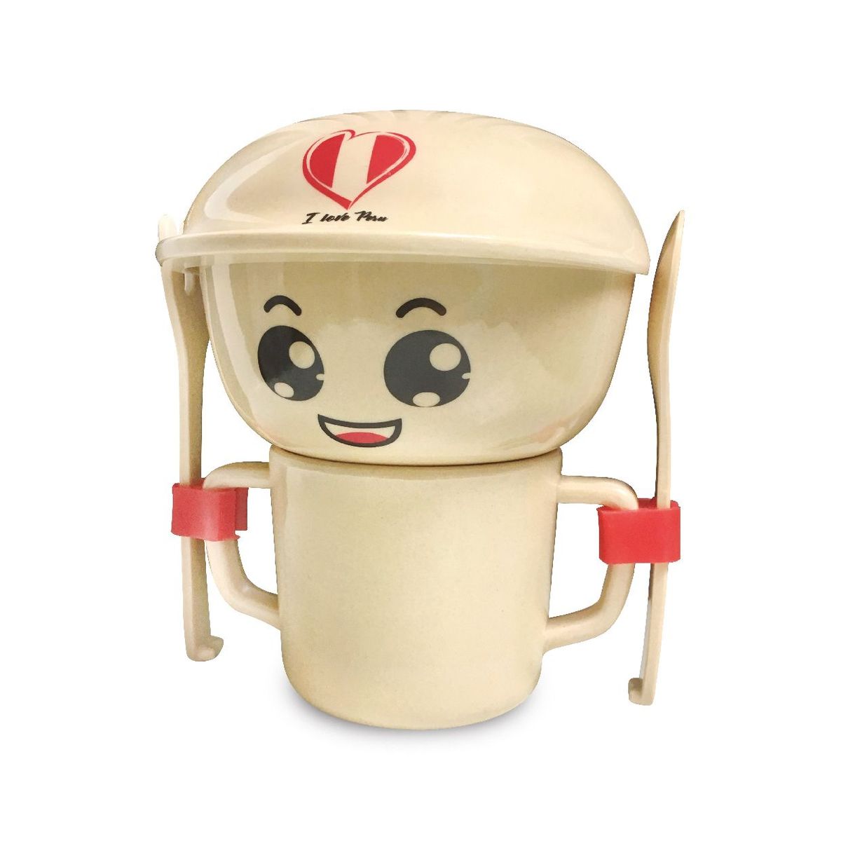 MUNAIQUI - Vajilla Infantil de Fibra de Bambú Para Bebés Marca Munaiqui