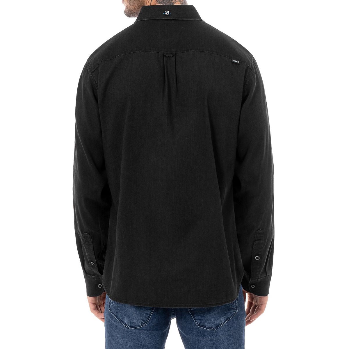 GZUCK - Camisa Moda Denim Hombre Ledzuk Black..