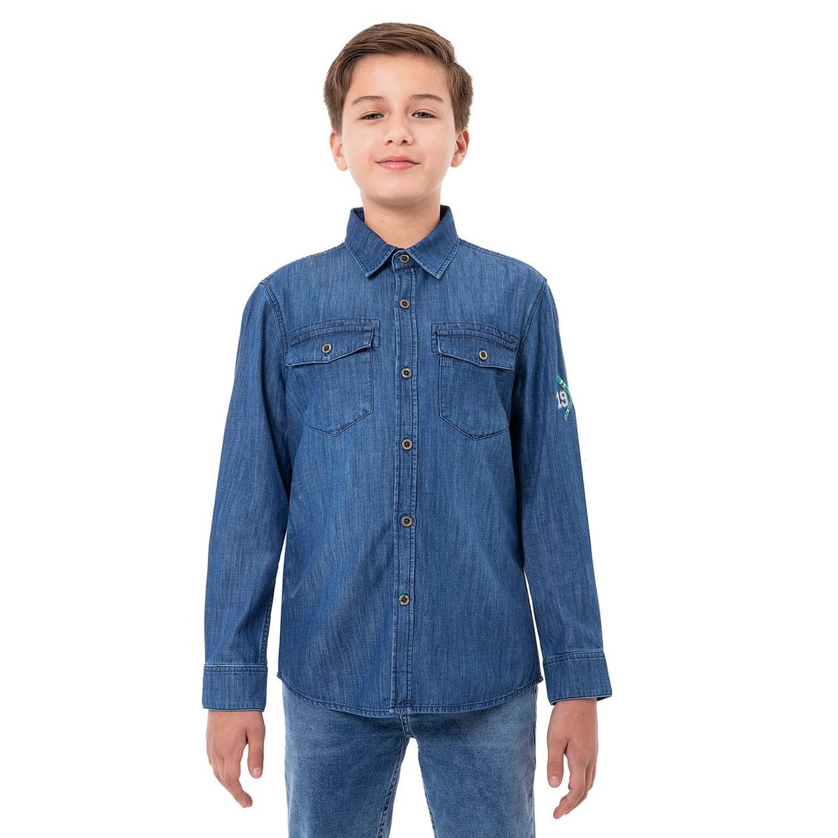 PIONIER - Camisa Moda Denim Niño Maximilian..
