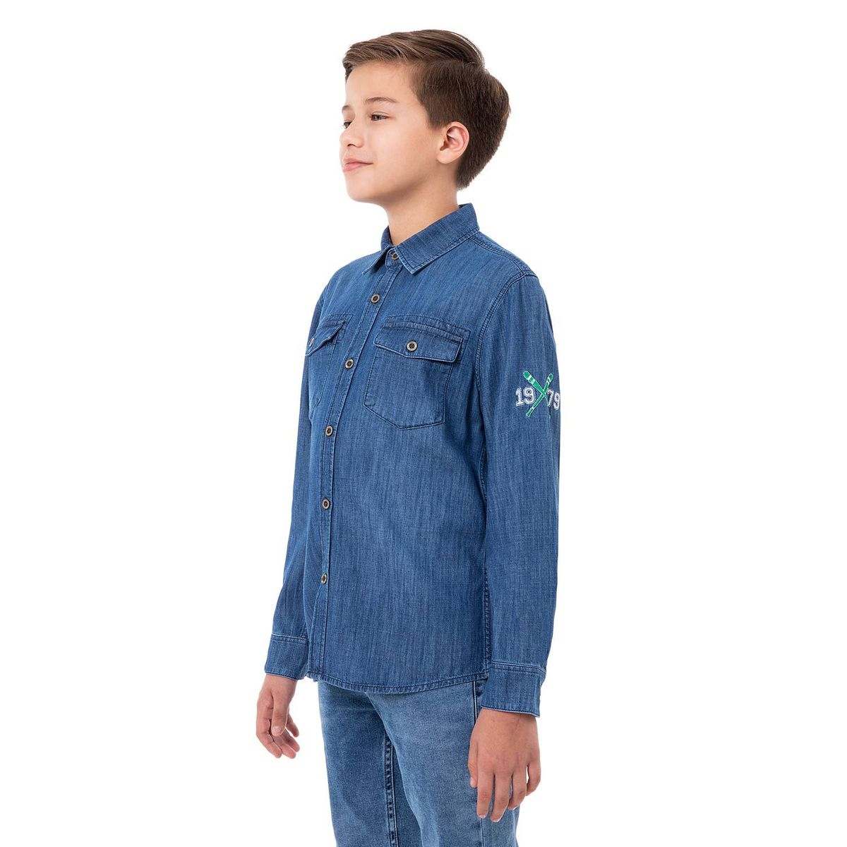 PIONIER - Camisa Moda Denim Niño Maximilian..
