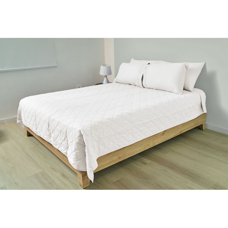 COBITEX HOME - Cubrecama Ligero Queen Perla Cobitex 100 Algodón