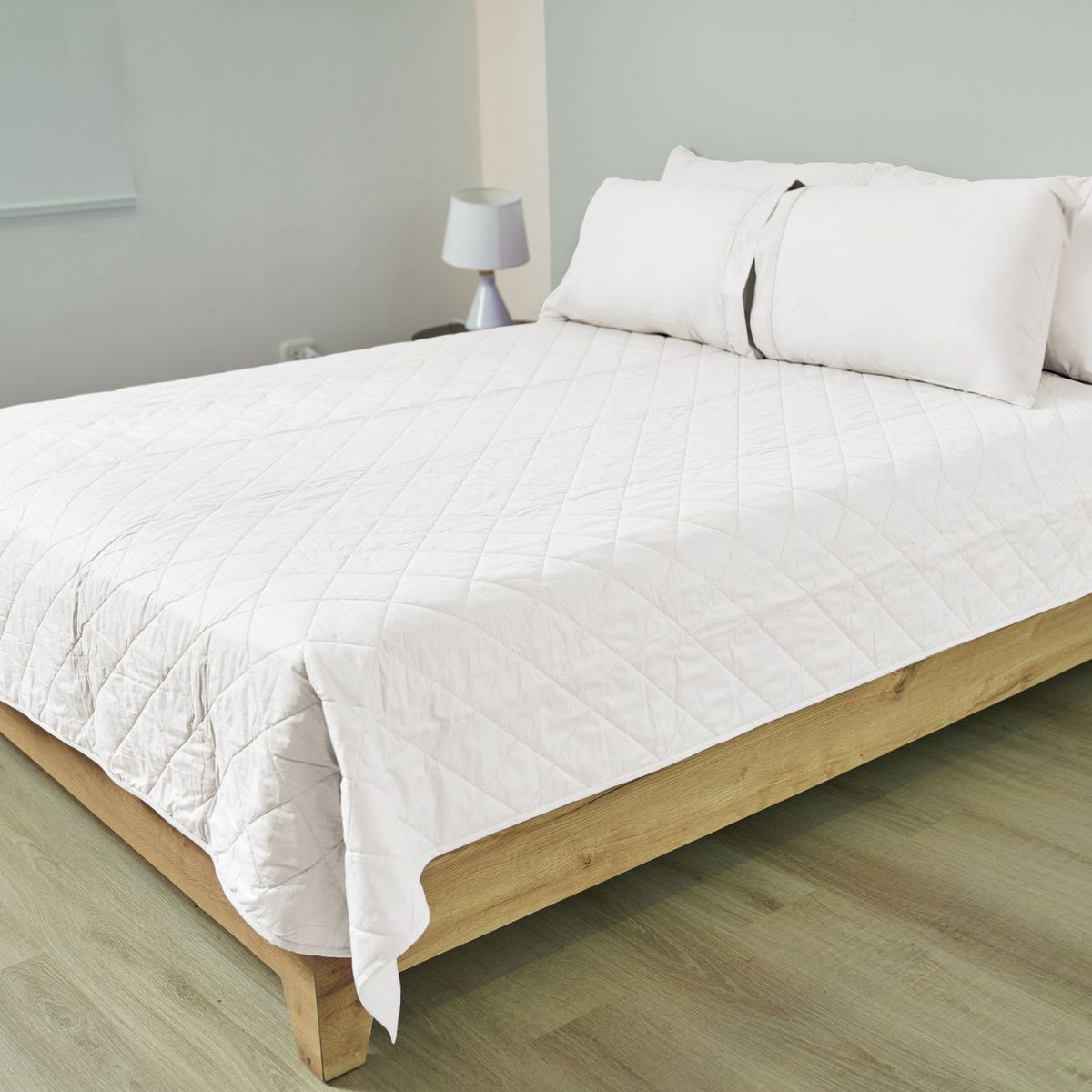 COBITEX HOME - Cubrecama Ligero King Perla Cobitex 100 Algodón.