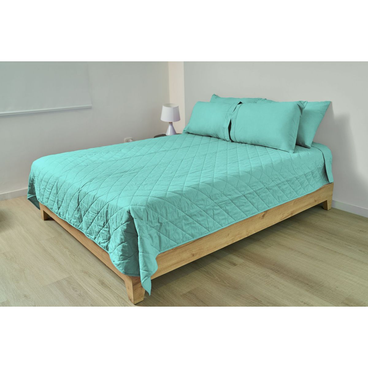 COBITEX HOME - Cubrecama Ligero 1.5 Plazas Turquesa Cobitex 100% Algodón