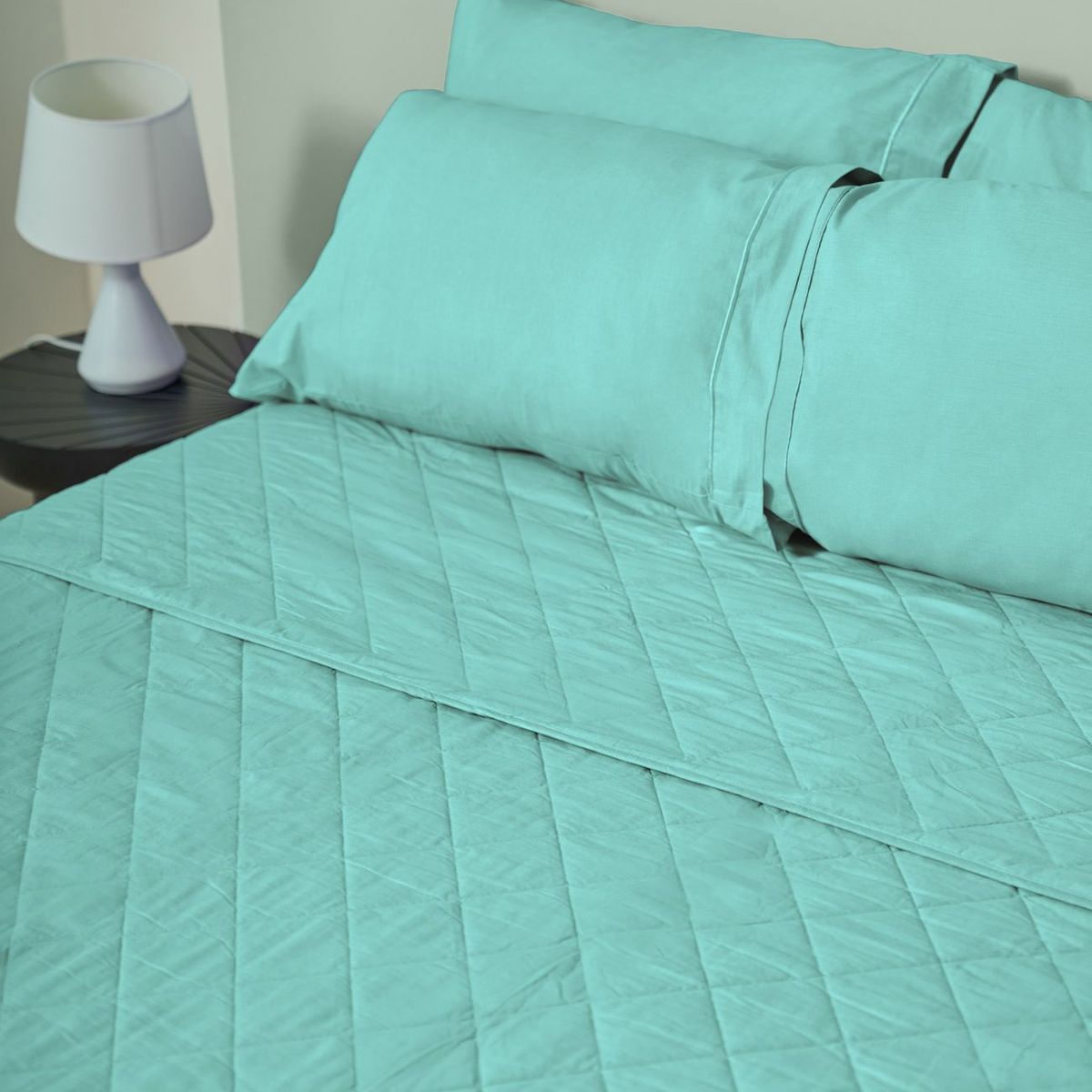 COBITEX HOME - Cubrecama Ligero 1.5 Plazas Turquesa Cobitex 100% Algodón