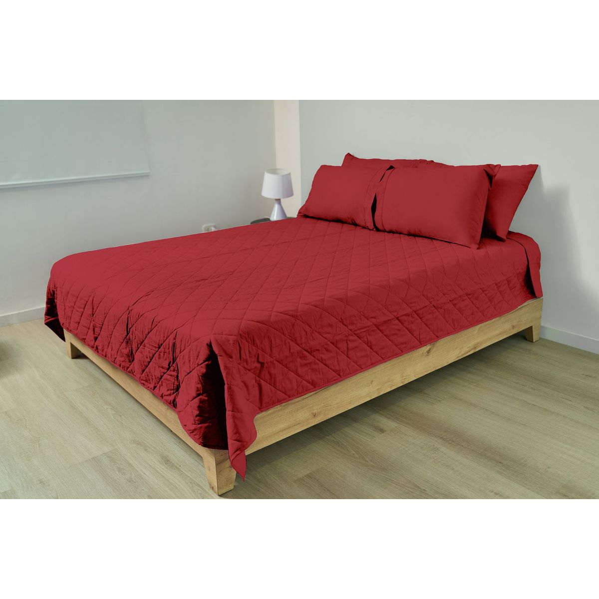 COBITEX HOME - Cubrecama Ligero 2 Plazas Rojo Cobitex 100% Algodón.