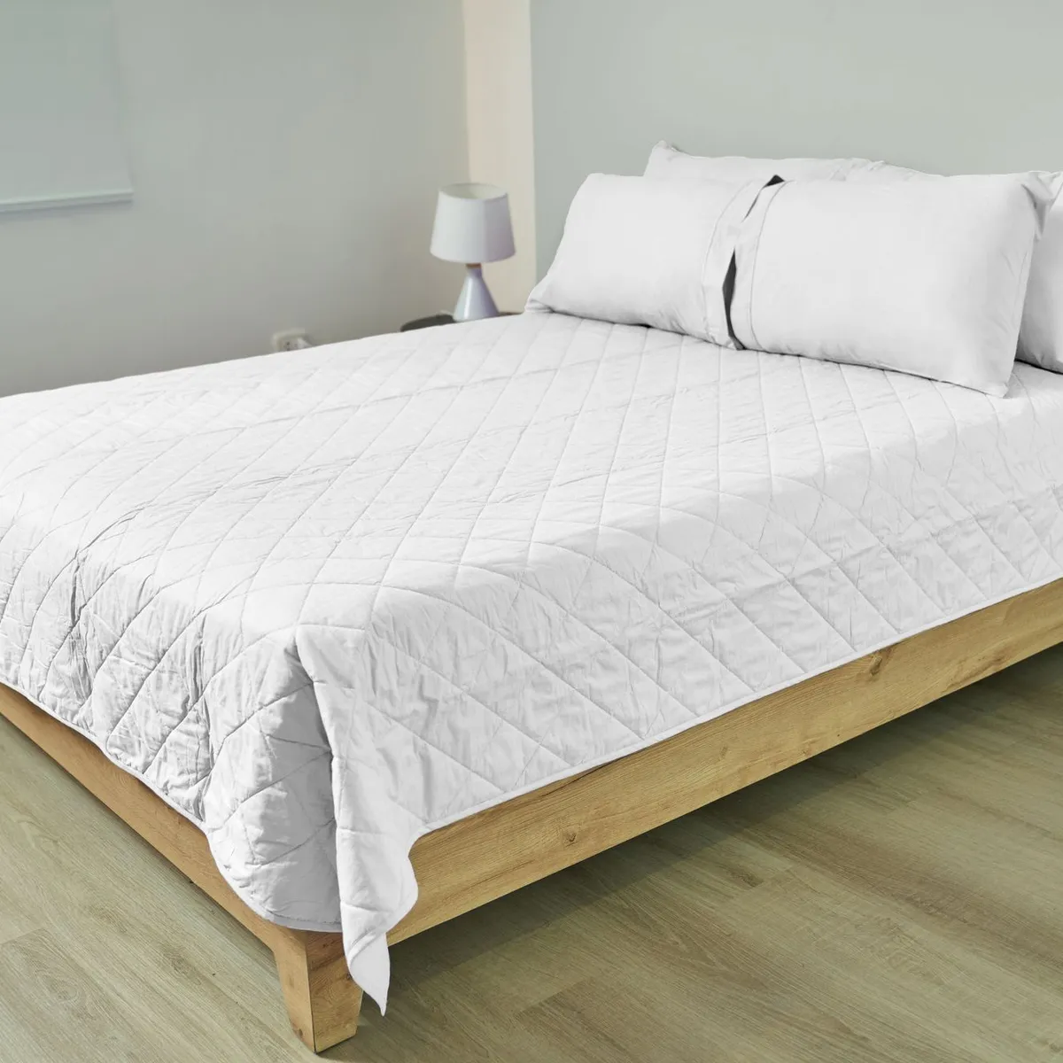 COBITEX HOME - Cubrecama Ligero 1.5 Plazas Blanco 200 Hilos Cobitex 100% Algodón