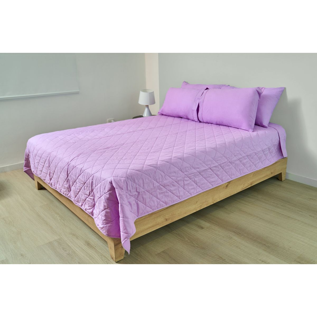 COBITEX HOME - Cubrecama Ligero 1 Plaza Lila Cobitex 100% Algodón