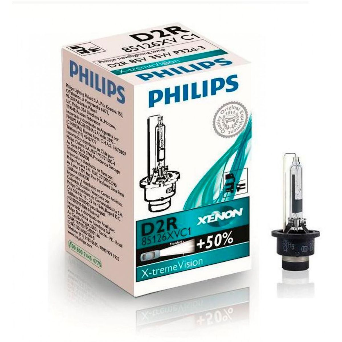 PHILIPS - Xenón PHILIPS X-tremeVision D2R