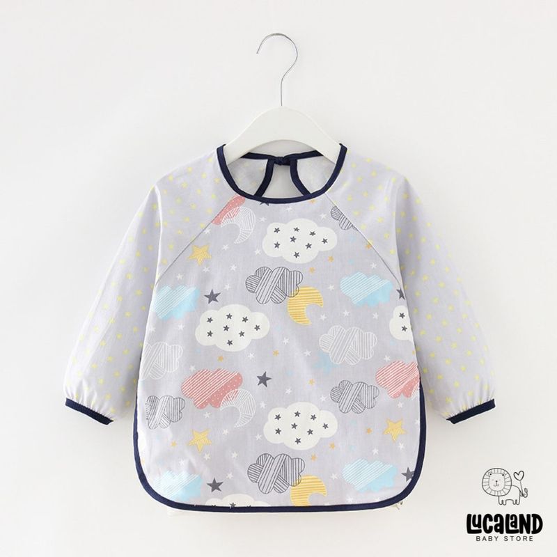 LUCALAND - Babero delantal impermeable nubes