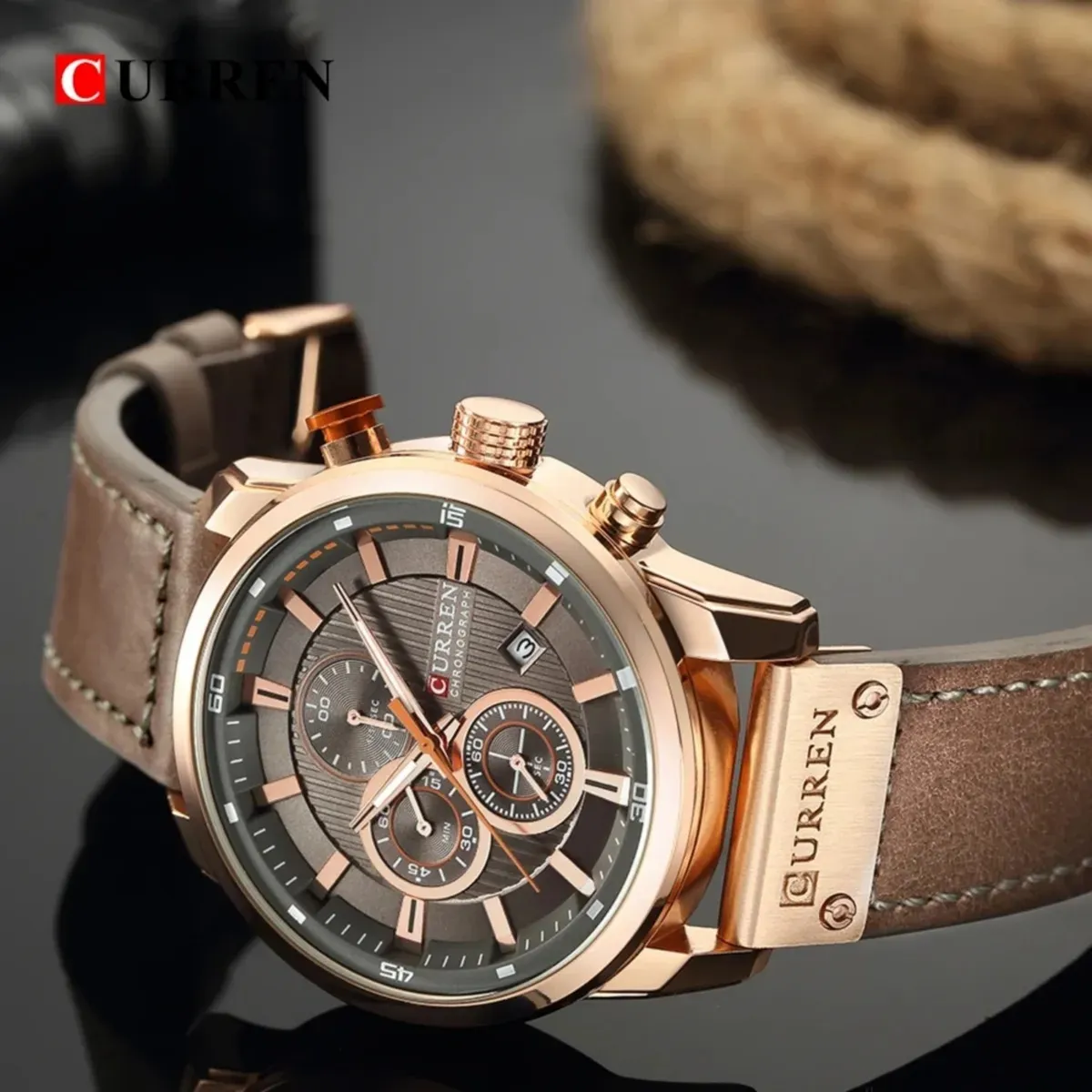 Curren - RELOJ CURREN 8291 ORIGINAL CASUAL MARRÓN - CUR-101