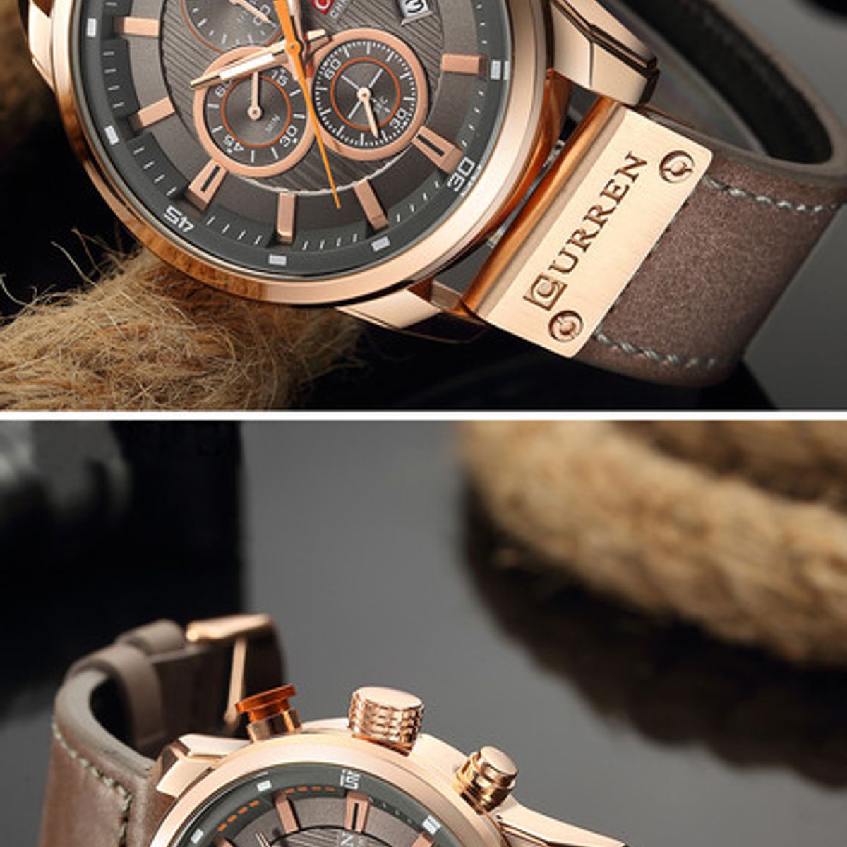 Curren - RELOJ CURREN 8291 ORIGINAL CASUAL MARRÓN - CUR-101