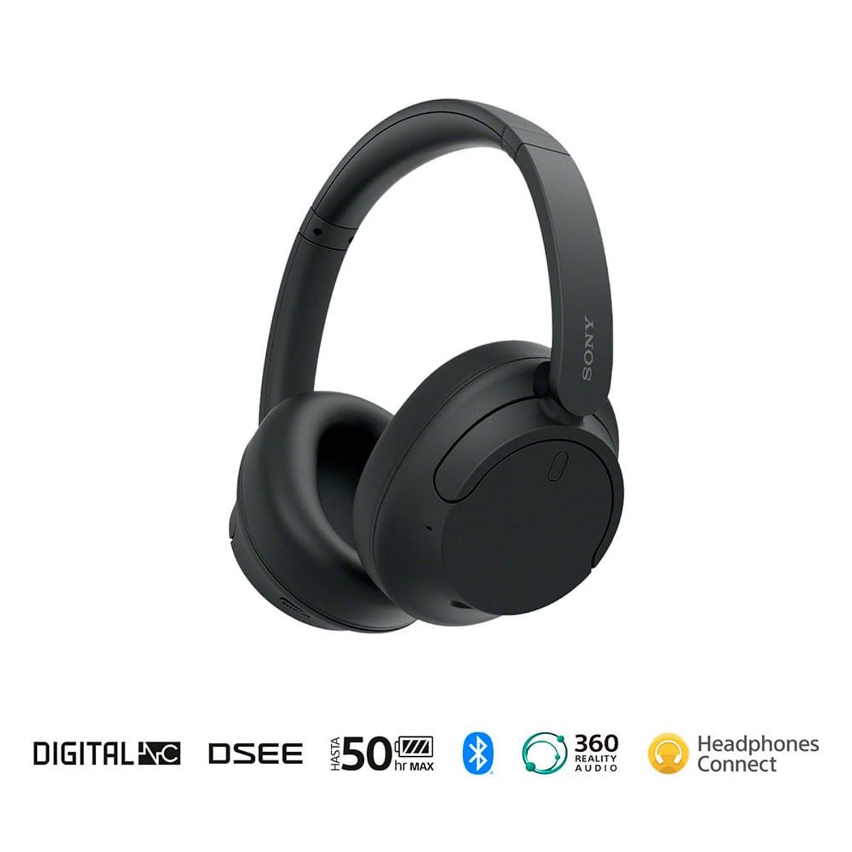 SONY - Sony Audífonos inalámbricos con noise cancelling WH-CH720N Negro
