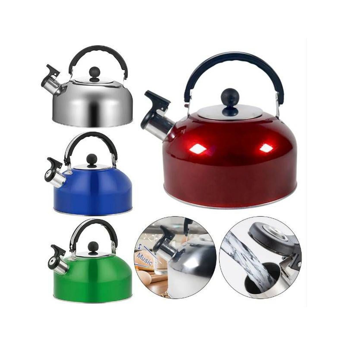 Tetera Silvante Silva 2 LT Acero Inox, marca GENERICO - Foto 2