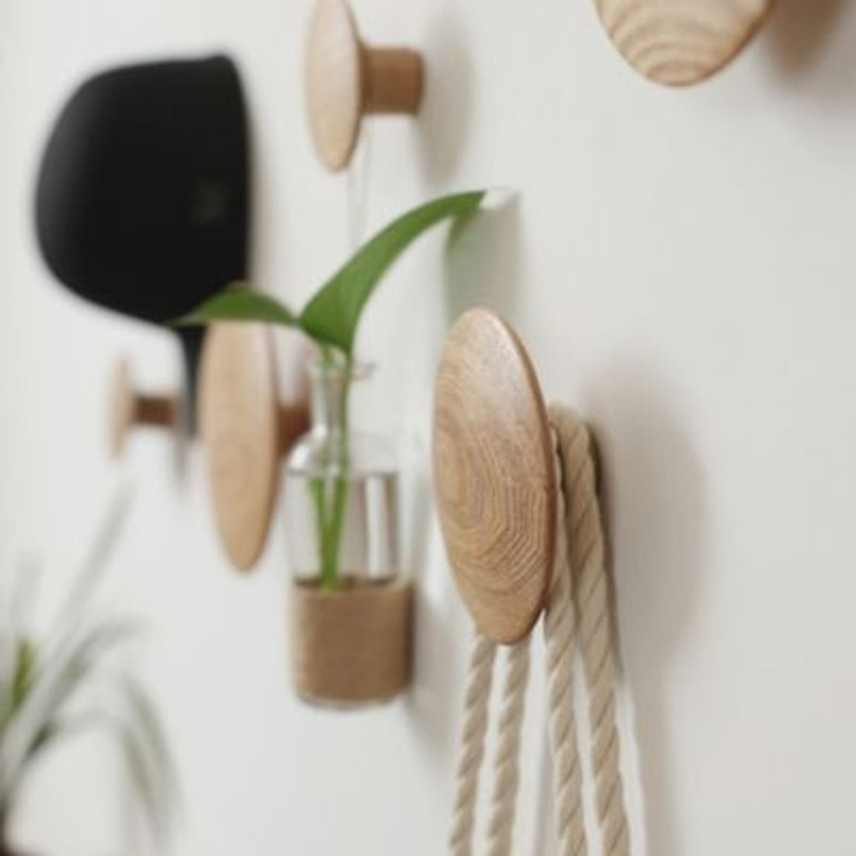 PUREPOWER - Perchero de Madera estilo nórdico