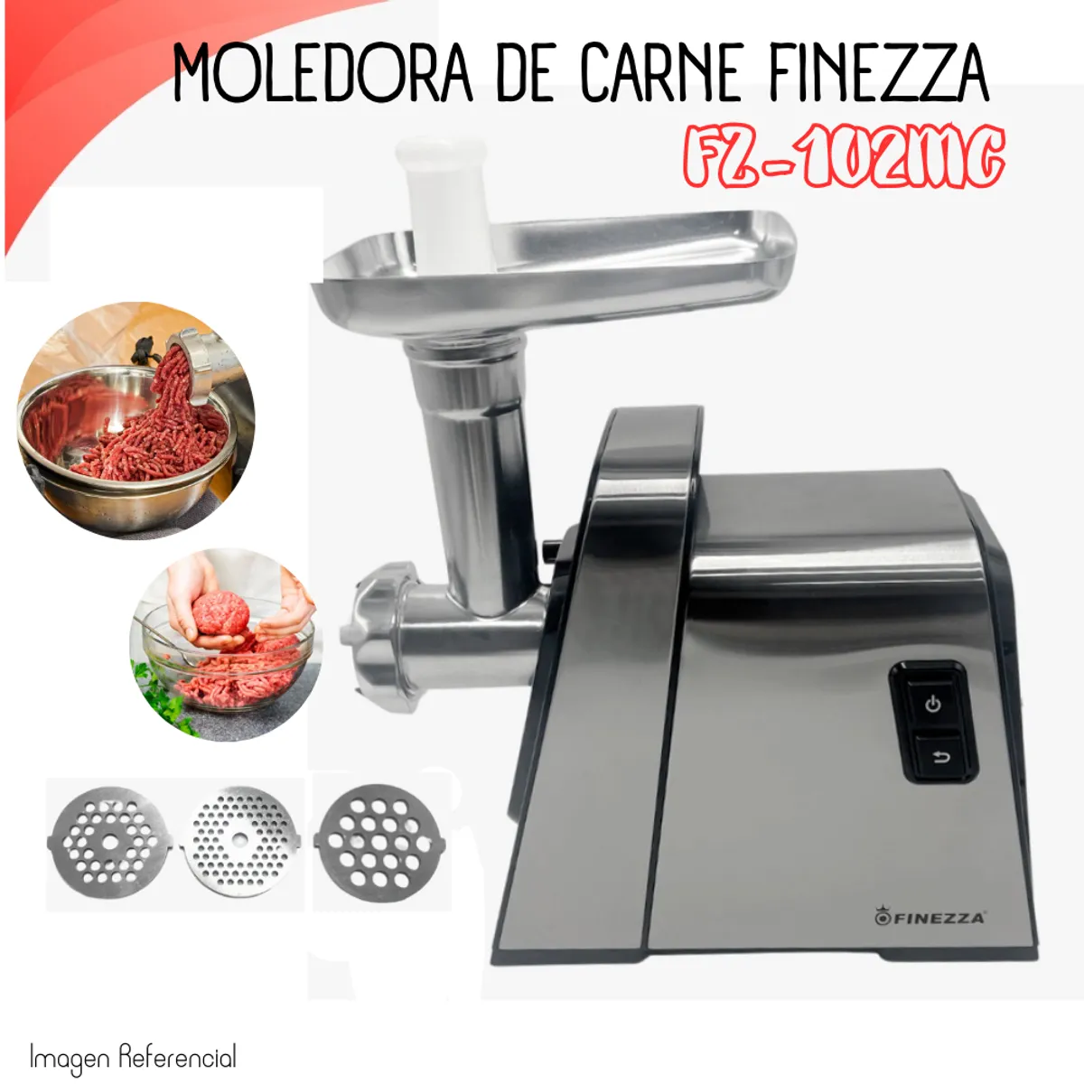FINEZZA - Moledor de carne Finezza FZ-102MC