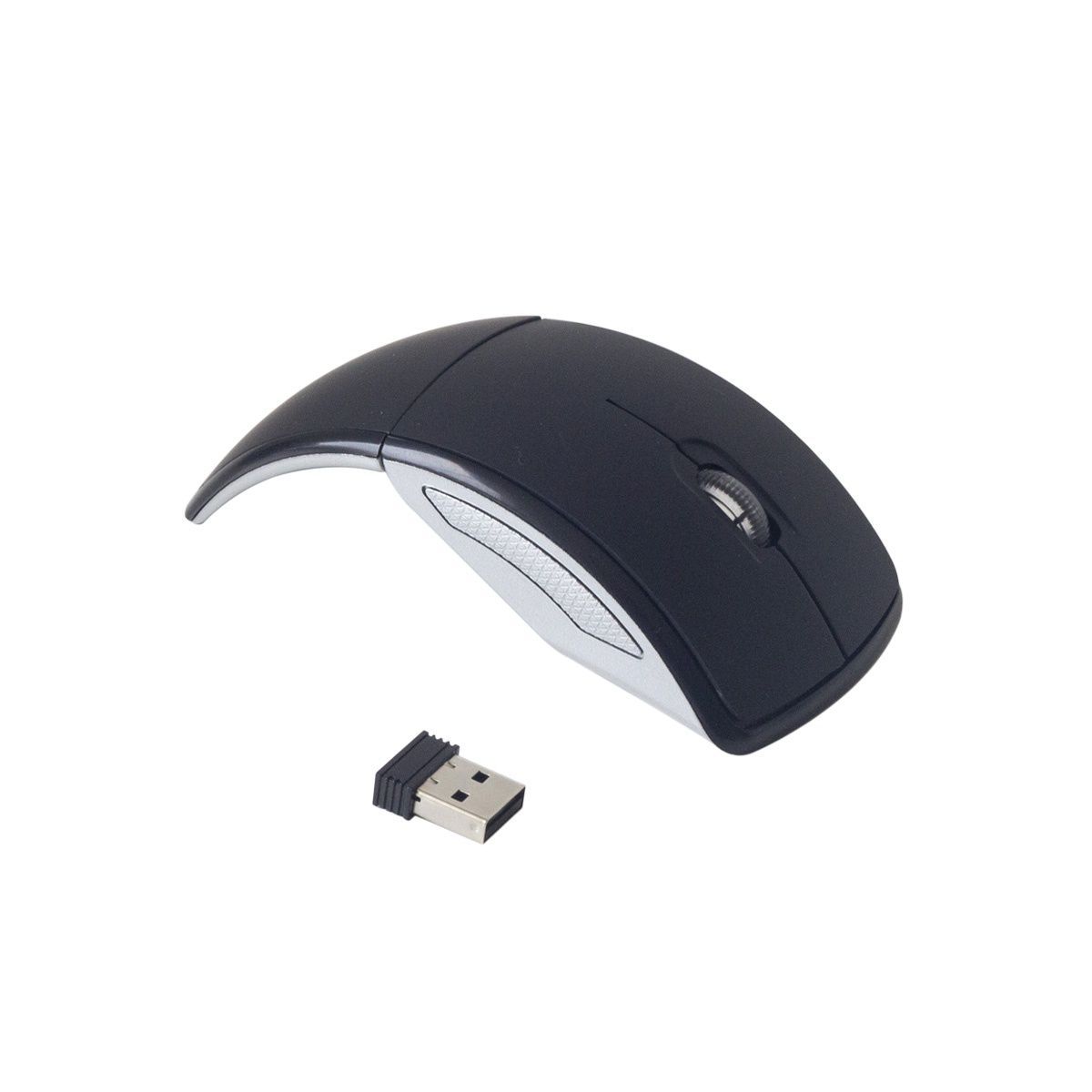 GENERICO - Mouse Inalámbrico Plegable Negro - Ikafree