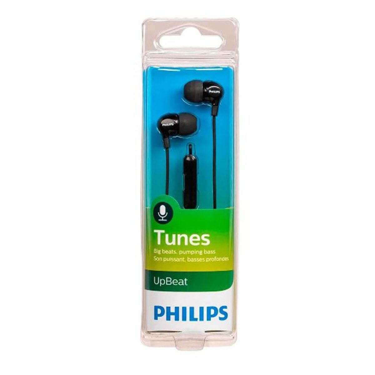 PHILIPS - Audífonos Philips Tunes Upbeat SHE3555 c-micro Negro