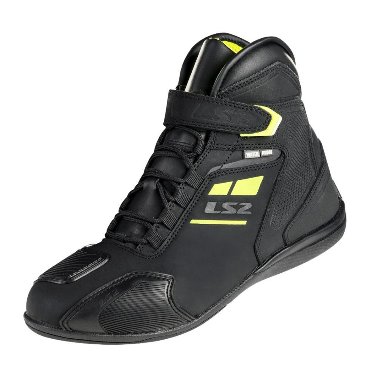 GENERICO - BOTA LS2 PARA MOTO GARRA NEGRO AMARILLO