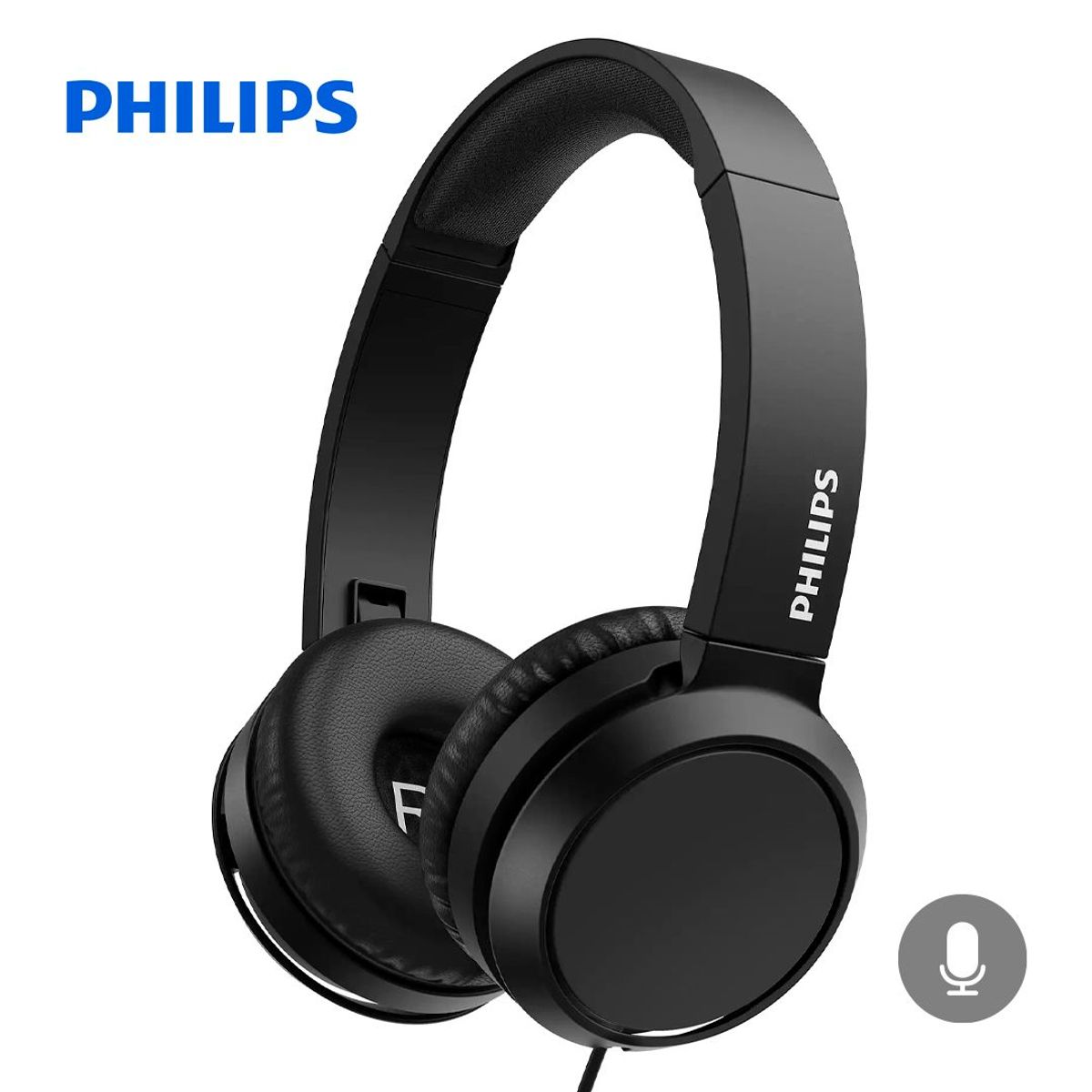 PHILIPS - Audifonos Philips On Ear Bass TAH4105BK 35mm - Negro