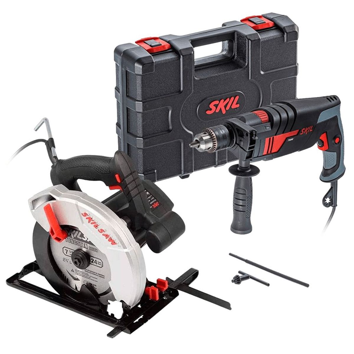 SKIL - Taladro Percutor Skil 6060 700w + Sierra Circular 5200 1200w