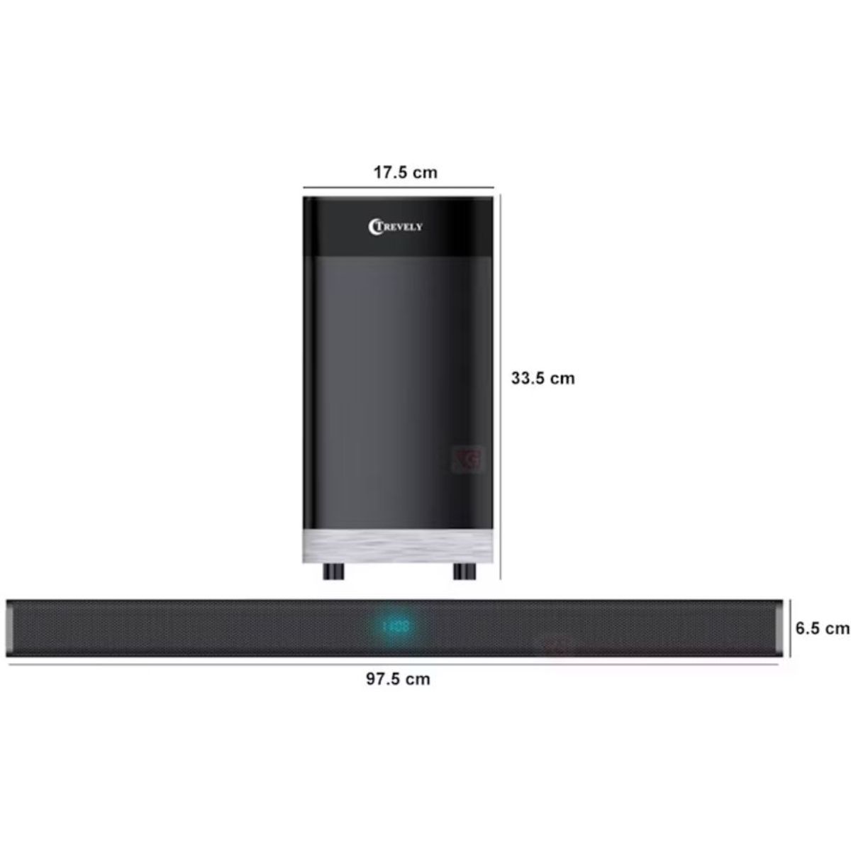 TREVELY - SoundBar TREVELY de 150W HT-062 Sonido Potente para tu TV