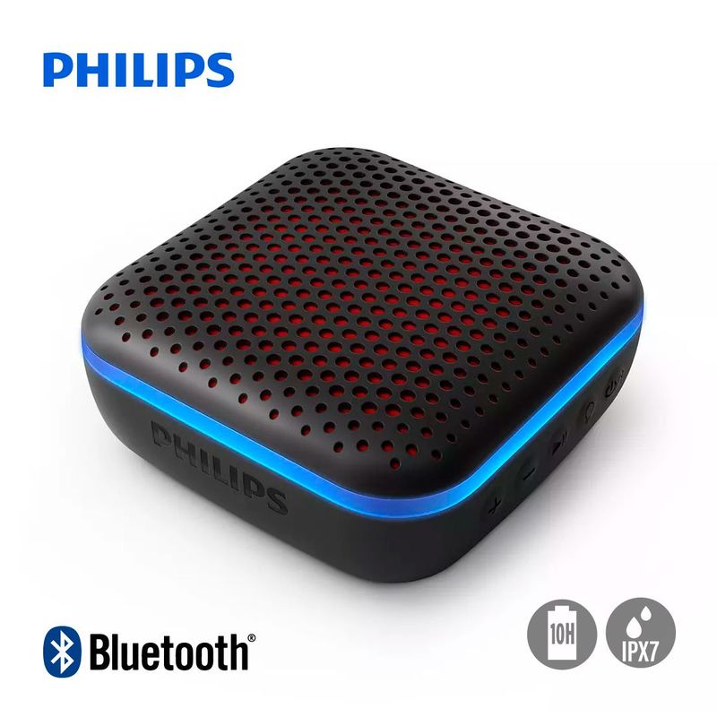 PHILIPS - Parlante Philips Impermeable TAS2505 Bluetooth Ipx7 Led Multicolor 10Hrs