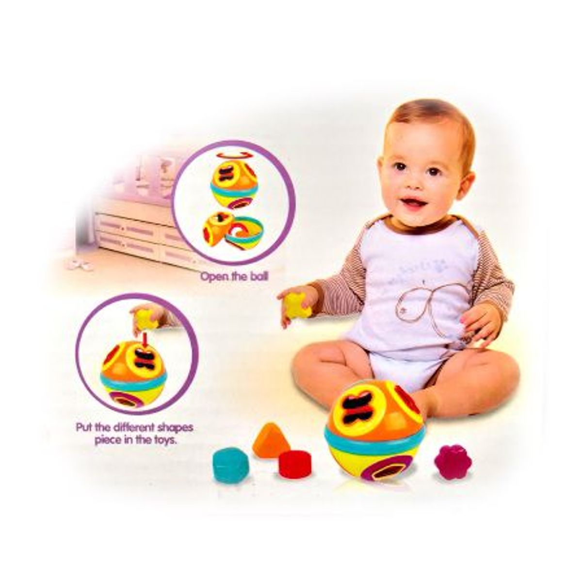 GENERICO - JUEGO EDUCATIVO - PELOTITA DIDACTICA DE ENCAJE