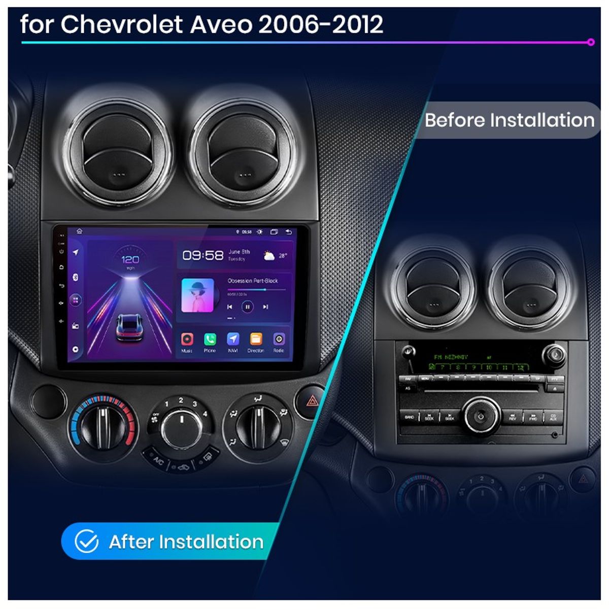 GENERICO - Autoradio Android Chevrolet Sail 2009-2013 cámara Gratis