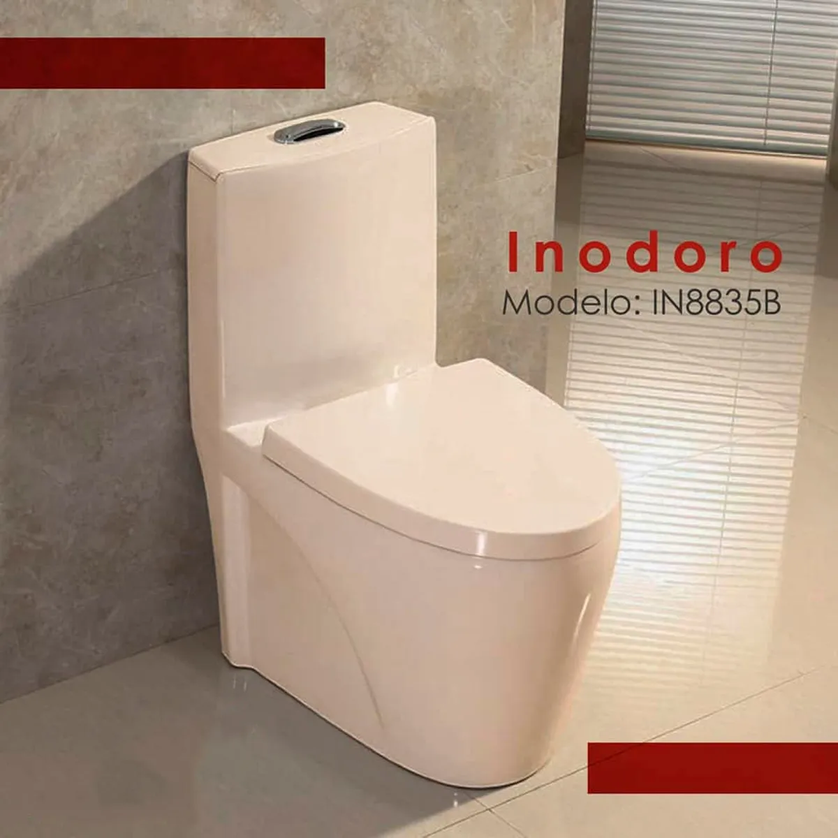 GENERICO - INODORO ONE PIECE BONE MINIMALISTA