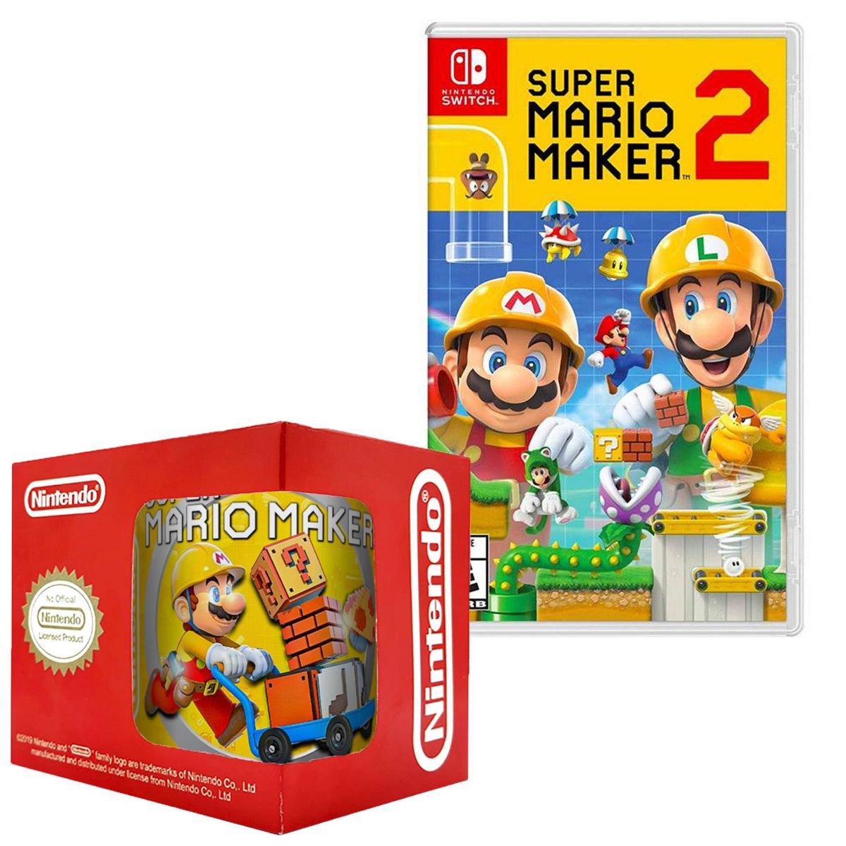 NINTENDO - Super mario maker 2 nintendo switch + Taza