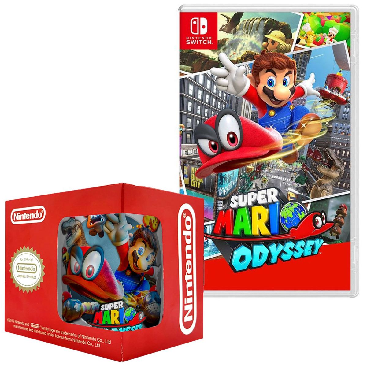 NINTENDO - Super mario odyssey nintendo switch  +taza