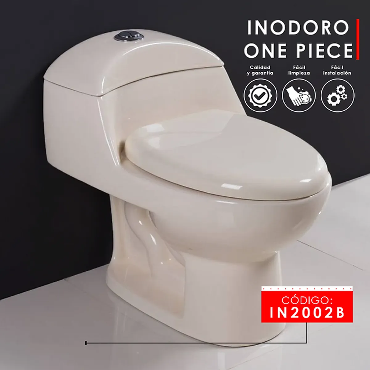 GENERICO - INODORO ONE PICE BONE TANQUE BAJO