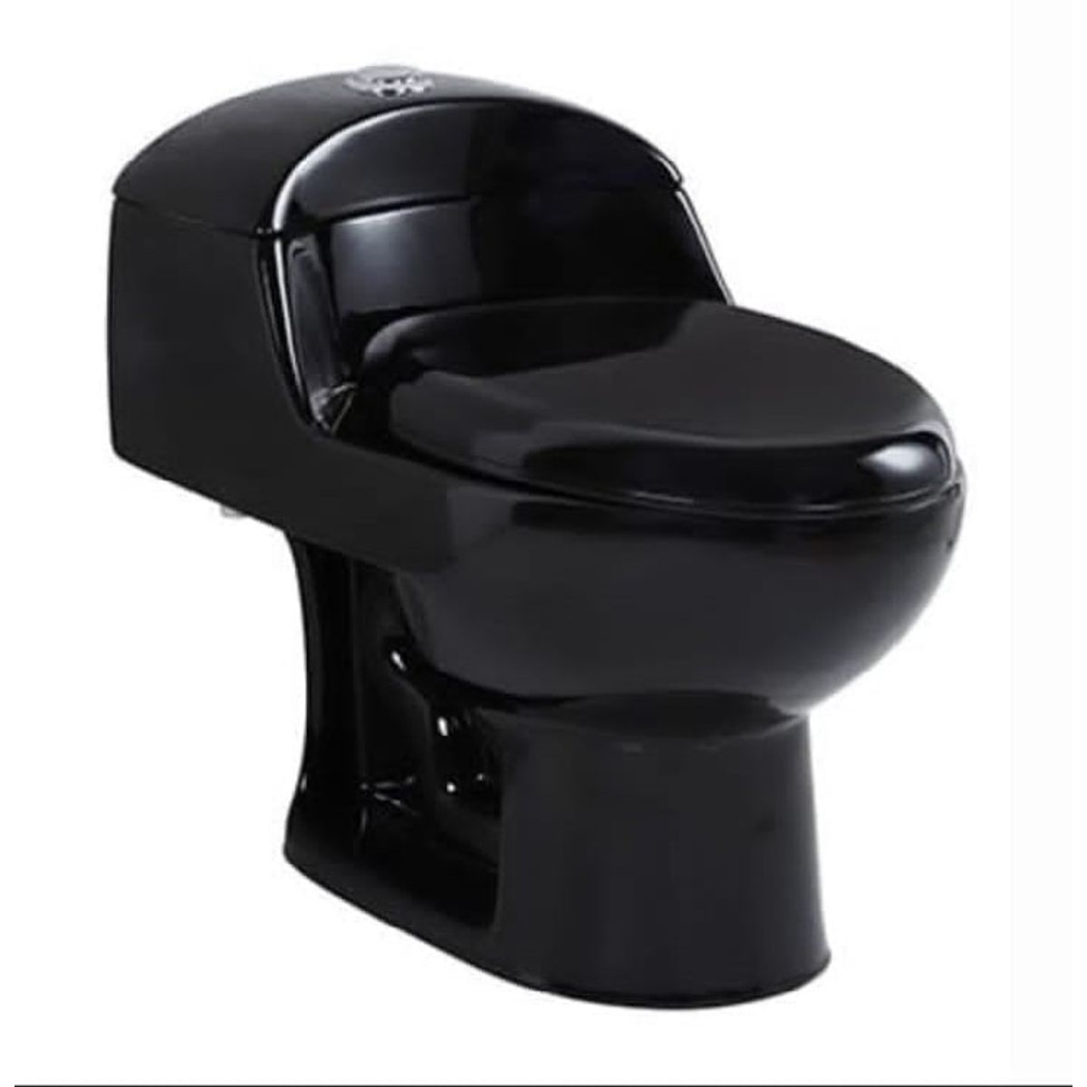 GENERICO - INODORO ONE PIECE NEGRO TANQUE BAJO