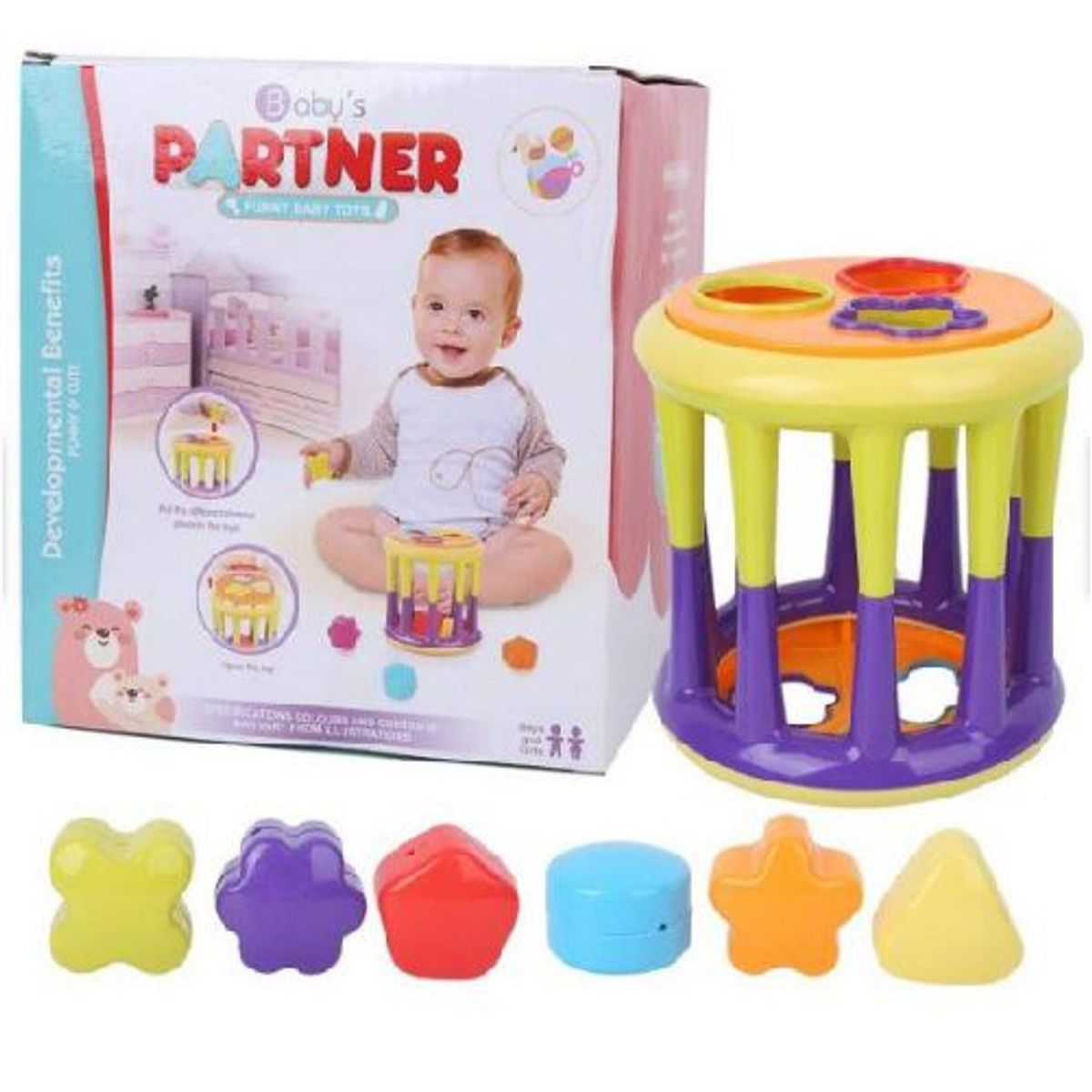 GENERICO - JUEGO EDUCATIVO - CILINDRO DIDACTICO DE ENCAJE