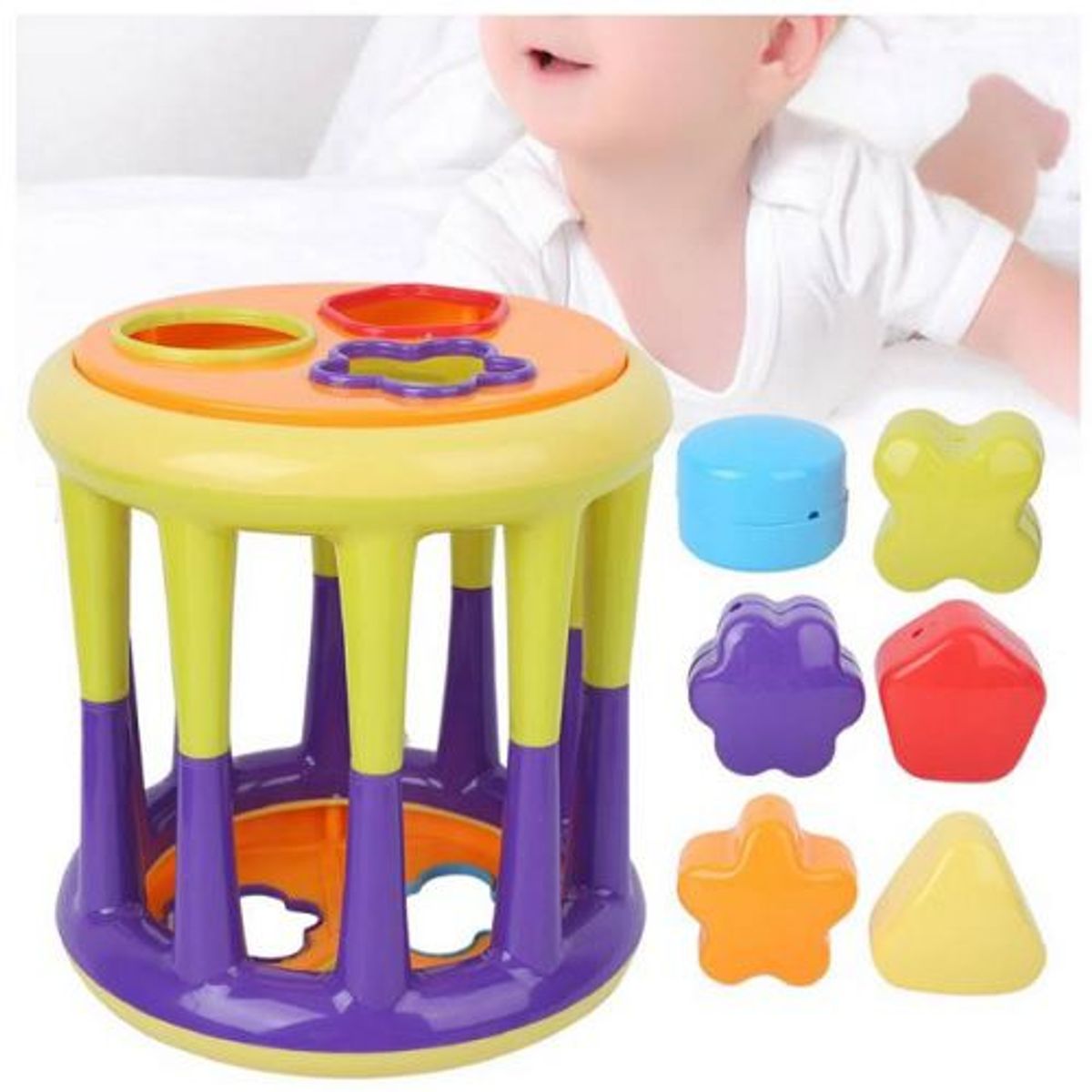 GENERICO - JUEGO EDUCATIVO - CILINDRO DIDACTICO DE ENCAJE