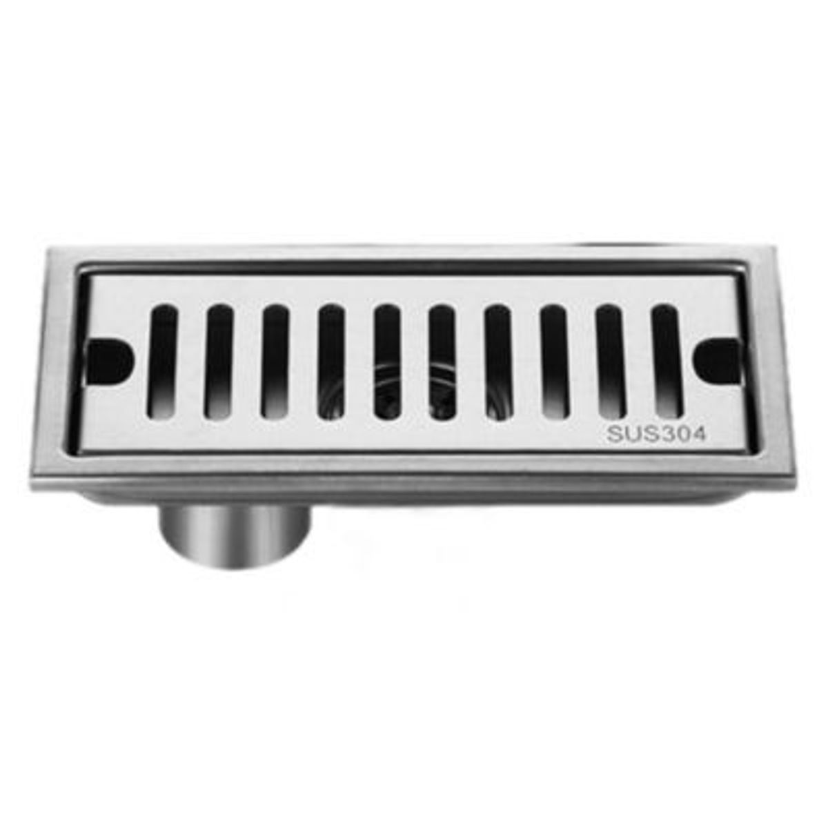 PUREPOWER - Rejilla De Cubierta Drenaje Piso Ducha Acero Inoxid 10×20cm