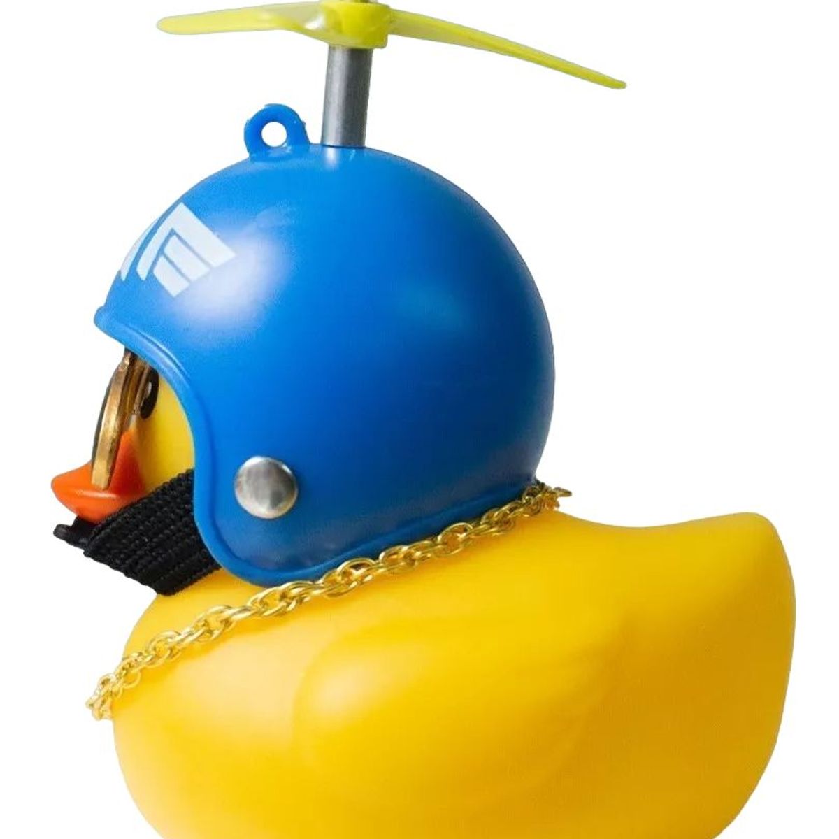 GENERICO - PATO MOTERO CASCO CELESTE ADORNO PARA MOTO BICICLETA