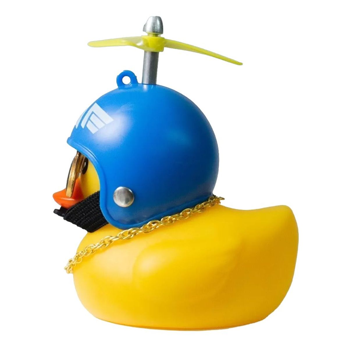 GENERICO - PATO MOTERO CASCO CELESTE ADORNO PARA MOTO BICICLETA