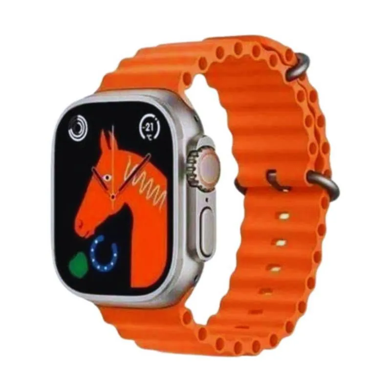 GENERICO - Smart Watch I8 Ultra Max-Reloj Inteligente - Naranja