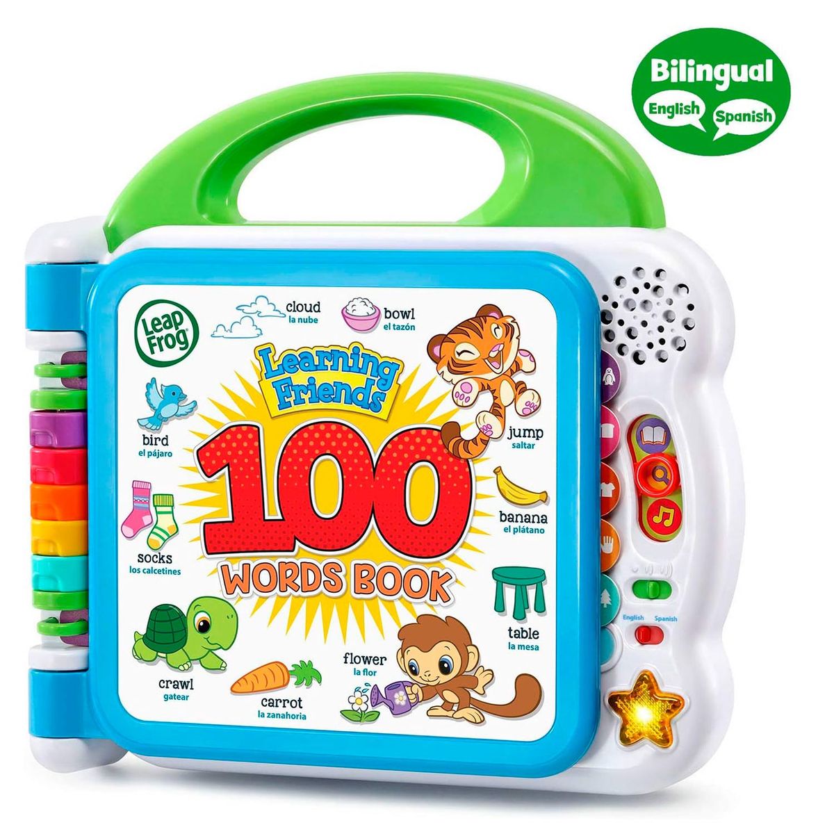 GENERICO - Libro de sonido Interactivo bilingüe - 100 palabras